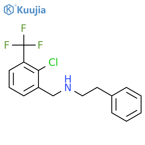 Benzeneethanamine, N-[[2-chloro-3-(trifluoromethyl)phenyl]methyl]- structure