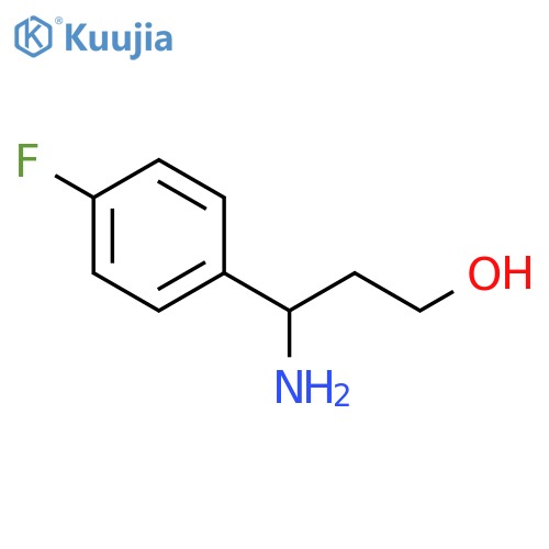 3-Amino-3-(4-fluorophenyl)propan-1-ol structure