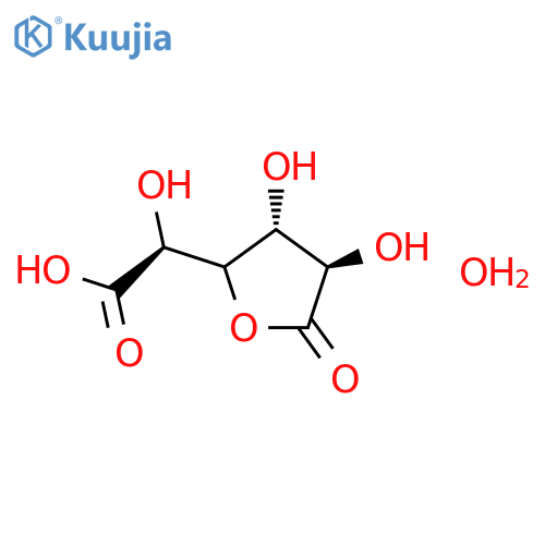 D-Saccharic acid 1,4-lactone hydrate structure