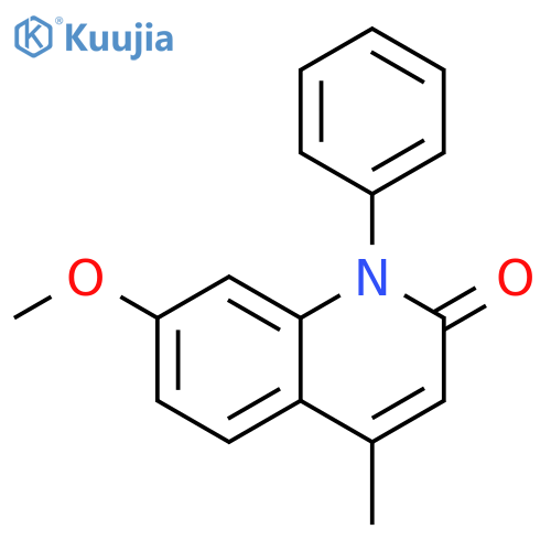2(1H)-Quinolinone, 7-methoxy-4-methyl-1-phenyl- structure