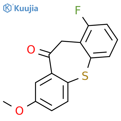 Dibenzo[b,f]thiepin-10(11H)-one, 1-fluoro-8-methoxy- structure