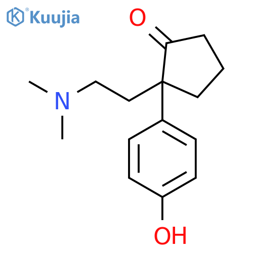 Cyclopentanone, 2-[2-(dimethylamino)ethyl]-2-(4-hydroxyphenyl)- structure