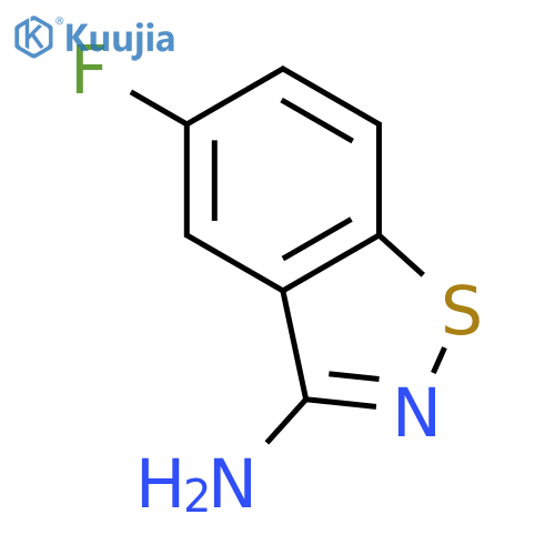 1,2-BENZISOTHIAZOL-3-AMINE, 5-FLUORO- structure