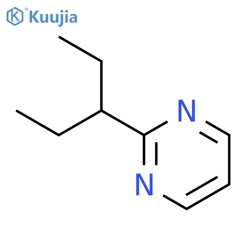 pyrimidine, 2-(1-ethylpropyl)- (9ci) structure