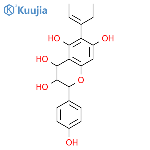 6-(1-ethyl-propenyl)-2-(4-hydroxy-phenyl)-chroman-3,4,5,7-tetraol structure