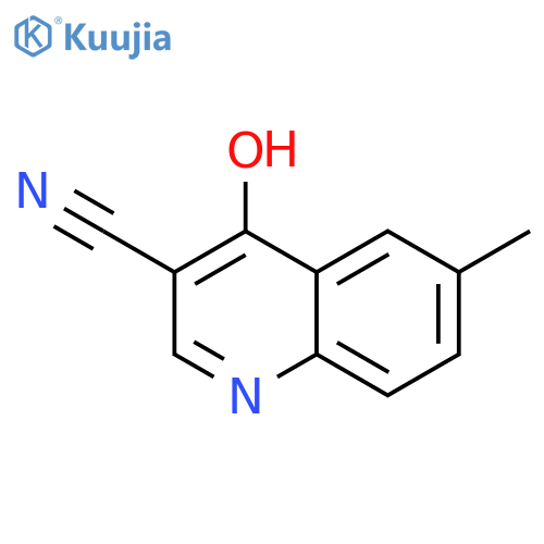 4-hydroxy-6-methylquinoline-3-carbonitrile structure