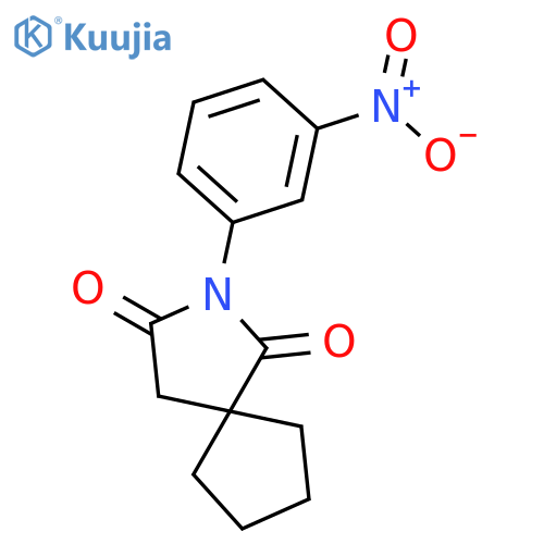 2-(3-nitrophenyl)-2-azaspiro[4.4]nonane-1,3-dione structure
