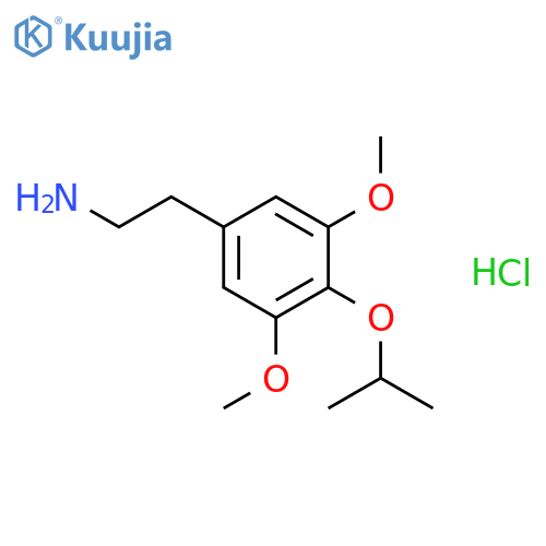 Benzeneethanamine, 3,5-dimethoxy-4-(1-methylethoxy)-, hydrochloride structure