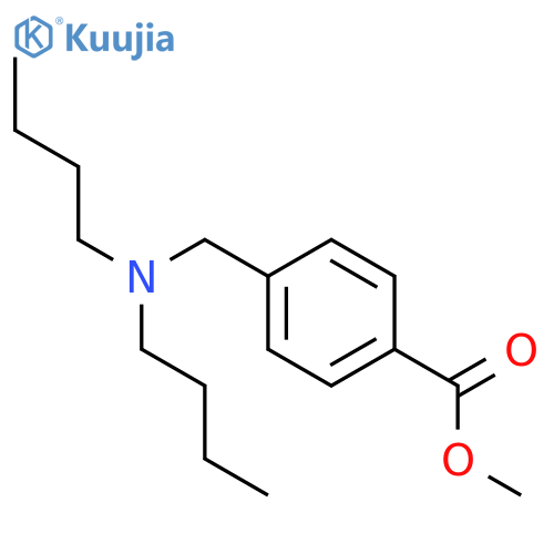 BENZOIC ACID, 4-[(DIBUTYLAMINO)METHYL]-, METHYL ESTER structure