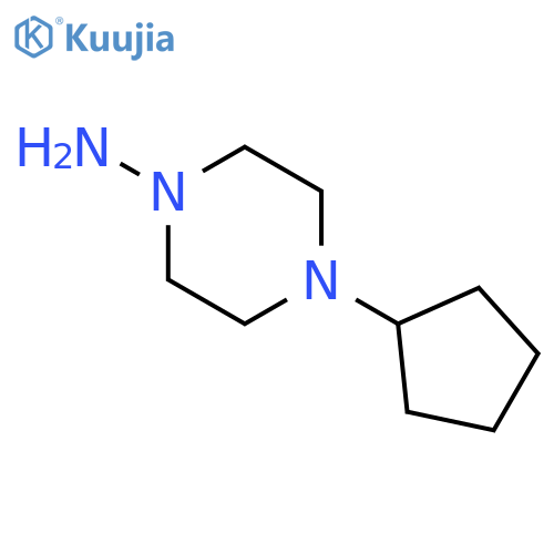 4-Cyclopentylpiperazin-1-amine structure