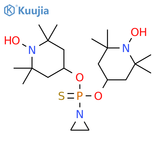 Aziridin-1-yl-bis[(1-hydroxy-2,2,6,6-tetramethylpiperidin-4-yl)oxy]-sulfanylidene-λ5-phosphane structure