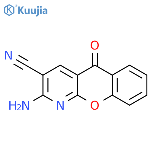 5H-[1]Benzopyrano[2,3-b]pyridine-3-carbonitrile, 2-amino-5-oxo- structure