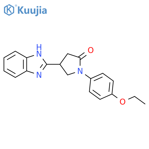 4-(1H-Benzimidazol-2-yl)-1-(4-ethoxyphenyl)pyrrolidin-2-one structure