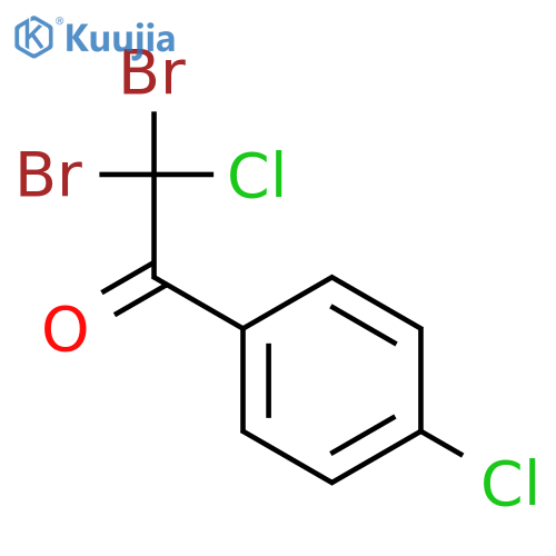 Ethanone, 2,2-dibromo-2-chloro-1-(4-chlorophenyl)- structure