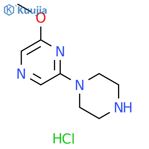 2-methoxy-6-(piperazin-1-yl)pyrazine dihydrochloride structure