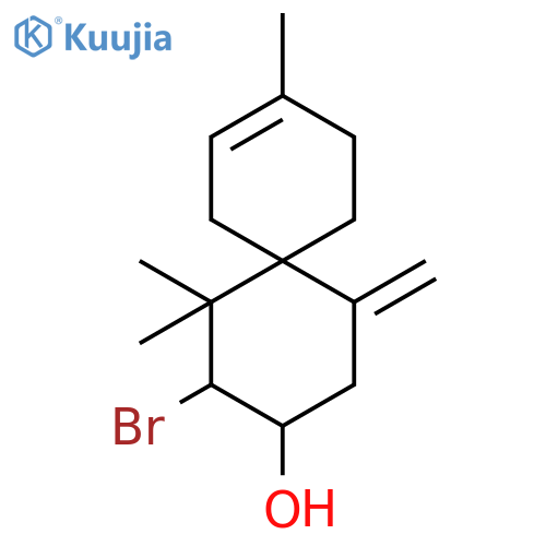 (2R,3S,6R)-2-Bromo-1,1,9-trimethyl-5-methylidenespiro[5.5]undec-8-en-3-ol structure
