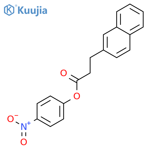 2-Naphthalenepropanoic acid, 4-nitrophenyl ester structure