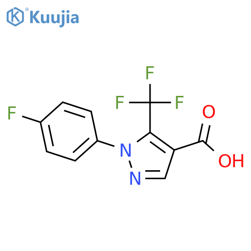 5-(TRIFLUOROMETHYL)-1-(4-FLUOROPHENYL)-1H-PYRAZOLE-4-CARBOXYLIC ACID structure