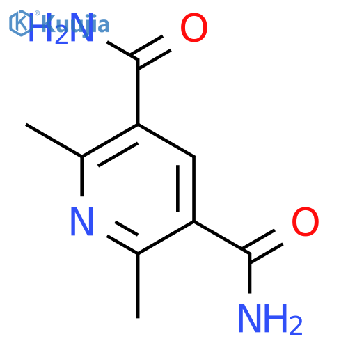 3,5-Pyridinedicarboxamide, 2,6-dimethyl- structure
