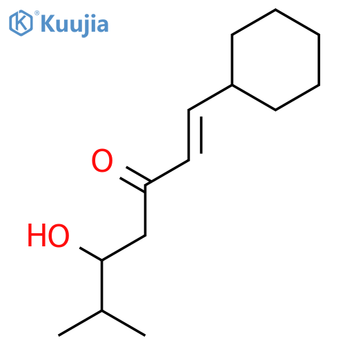 1-HEPTEN-3-ONE, 1-CYCLOHEXYL-5-HYDROXY-6-METHYL- structure