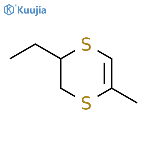 1,4-Dithiin, 2-ethyl-2,3-dihydro-5-methyl- structure