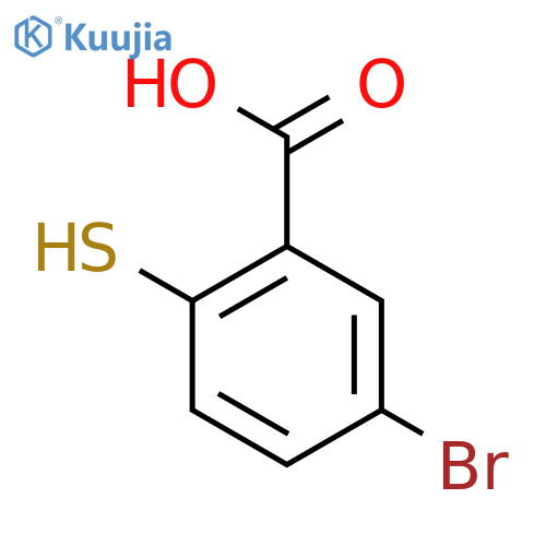 5-Bromo-2-mercaptobenzoic acid structure