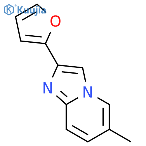 Imidazo[1,2-a]pyridine, 2-(2-furanyl)-6-methyl- structure
