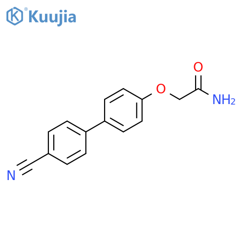 2-4-(4-cyanophenyl)phenoxyacetamide structure
