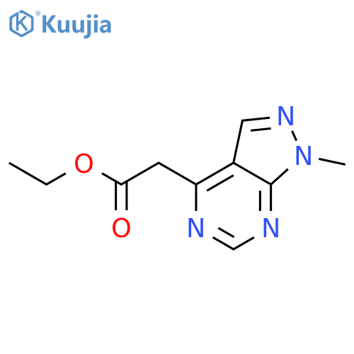 1H-Pyrazolo[3,4-d]pyrimidine-4-acetic acid, 1-methyl-, ethyl ester structure