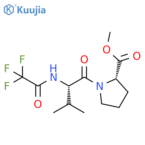 L-Proline, 1-[N-(trifluoroacetyl)-L-valyl]-, methyl ester structure