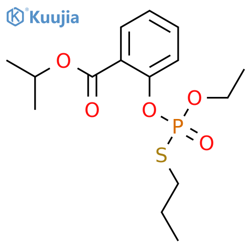 Benzoic acid, 2-[[ethoxy(propylthio)phosphinyl]oxy]-, 1-methylethyl ester structure
