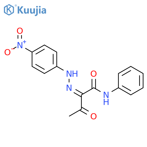 Butanamide, 2-[(4-nitrophenyl)hydrazono]-3-oxo-N-phenyl-, (Z)- structure
