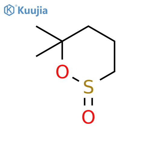 1,2-Oxathiane, 6,6-dimethyl-, 2-oxide structure