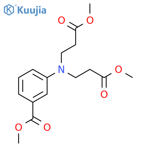 Benzoic acid, 3-[bis(3-methoxy-3-oxopropyl)amino]-, methyl ester structure