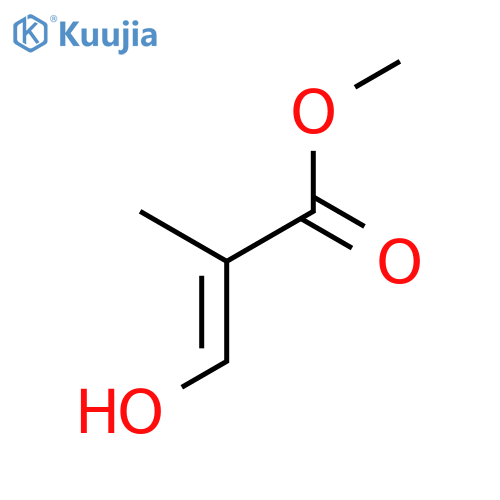 2-Propenoic acid, 3-hydroxy-2-methyl-, methyl ester, (E)- structure