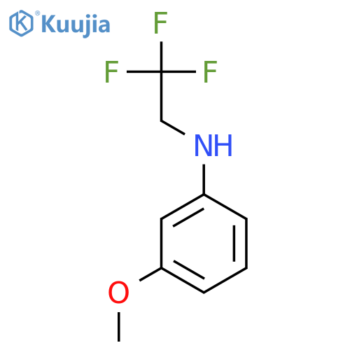 (3-methoxyphenyl)(2,2,2-trifluoroethyl)amine structure