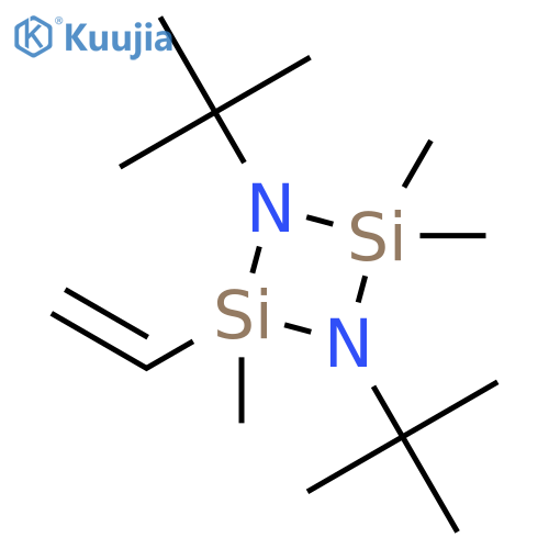 Cyclodisilazane, 1,3-bis(1,1-dimethylethyl)-2-ethenyl-2,4,4-trimethyl- structure