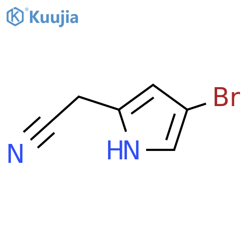 1H-Pyrrole-2-acetonitrile, 4-bromo- structure