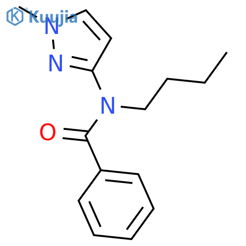 Benzamide, N-butyl-N-(1-methyl-1H-pyrazol-3-yl)- structure