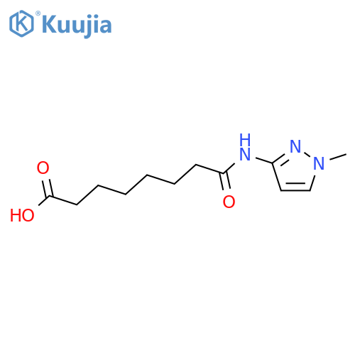 Octanoic acid, 8-[(1-methyl-1H-pyrazol-3-yl)amino]-8-oxo- structure