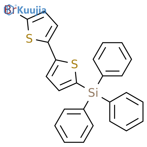 Silane, (5'-bromo[2,2'-bithiophen]-5-yl)triphenyl- structure