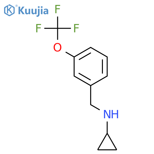BENZENEMETHANAMINE, N-CYCLOPROPYL-3-(TRIFLUOROMETHOXY)- structure
