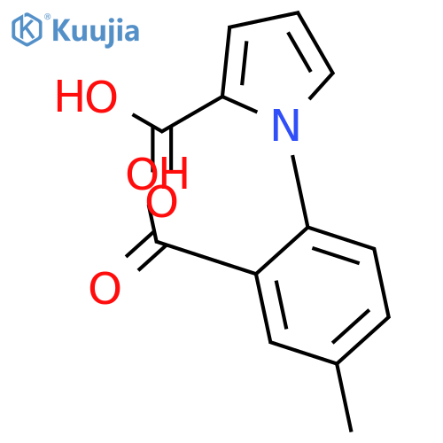 1H-PYRROLE-2-CARBOXYLIC ACID, 1-(2-CARBOXY-4-METHYLPHENYL)- structure