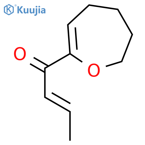 2-BUTEN-1-ONE, 1-(4,5,6,7-TETRAHYDRO-2-OXEPINYL)-, (2E)- structure