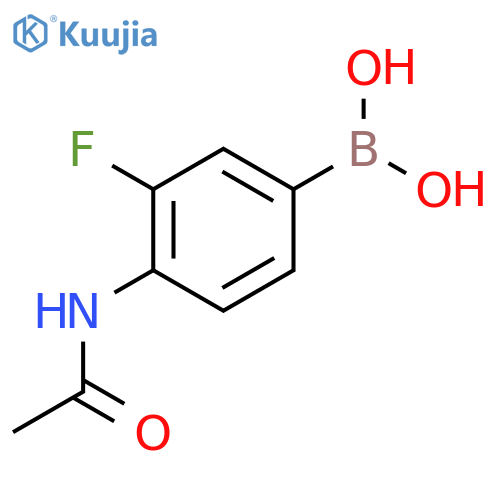 4-Acetamido-3-fluorophenylboronic Acid structure