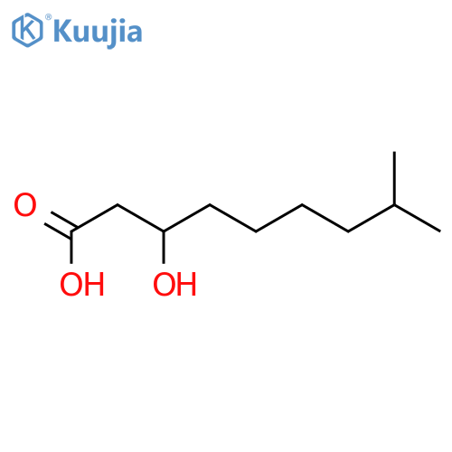 Nonanoic acid, 3-hydroxy-8-methyl- structure