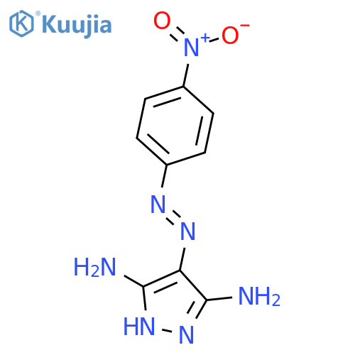 1H-Pyrazole-3,5-diamine, 4-[(4-nitrophenyl)azo]- structure