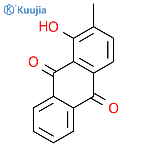 9,10-Anthracenedione,1-hydroxy-2-methyl- structure