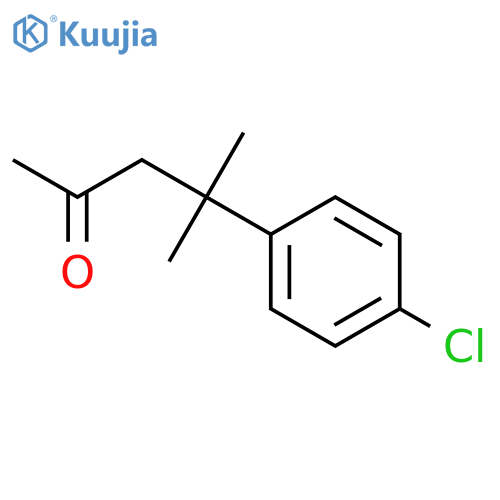 4-(4-chlorophenyl)-4-methylpentan-2-one structure
