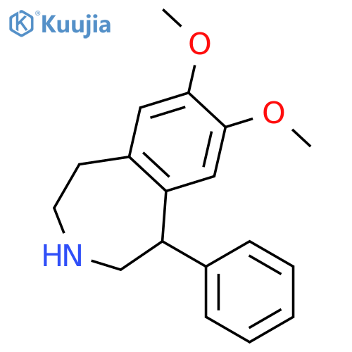 1H-3-Benzazepine, 2,3,4,5-tetrahydro-7,8-dimethoxy-1-phenyl-, (R)- structure